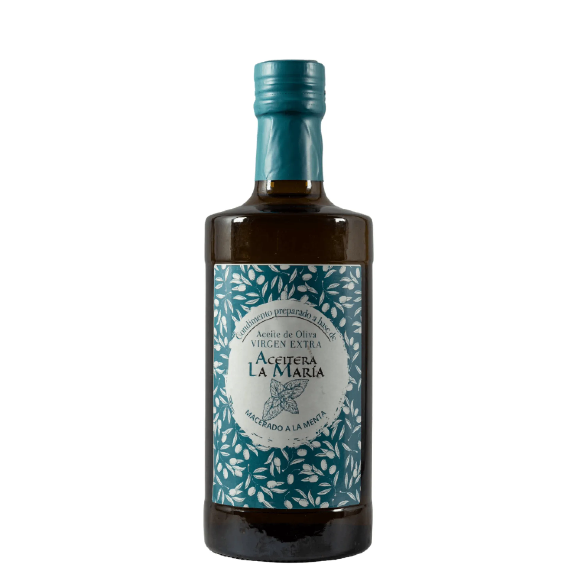 Aceite De Oliva Virgen Extra Macerado A La Menta 50 Cl Cristal