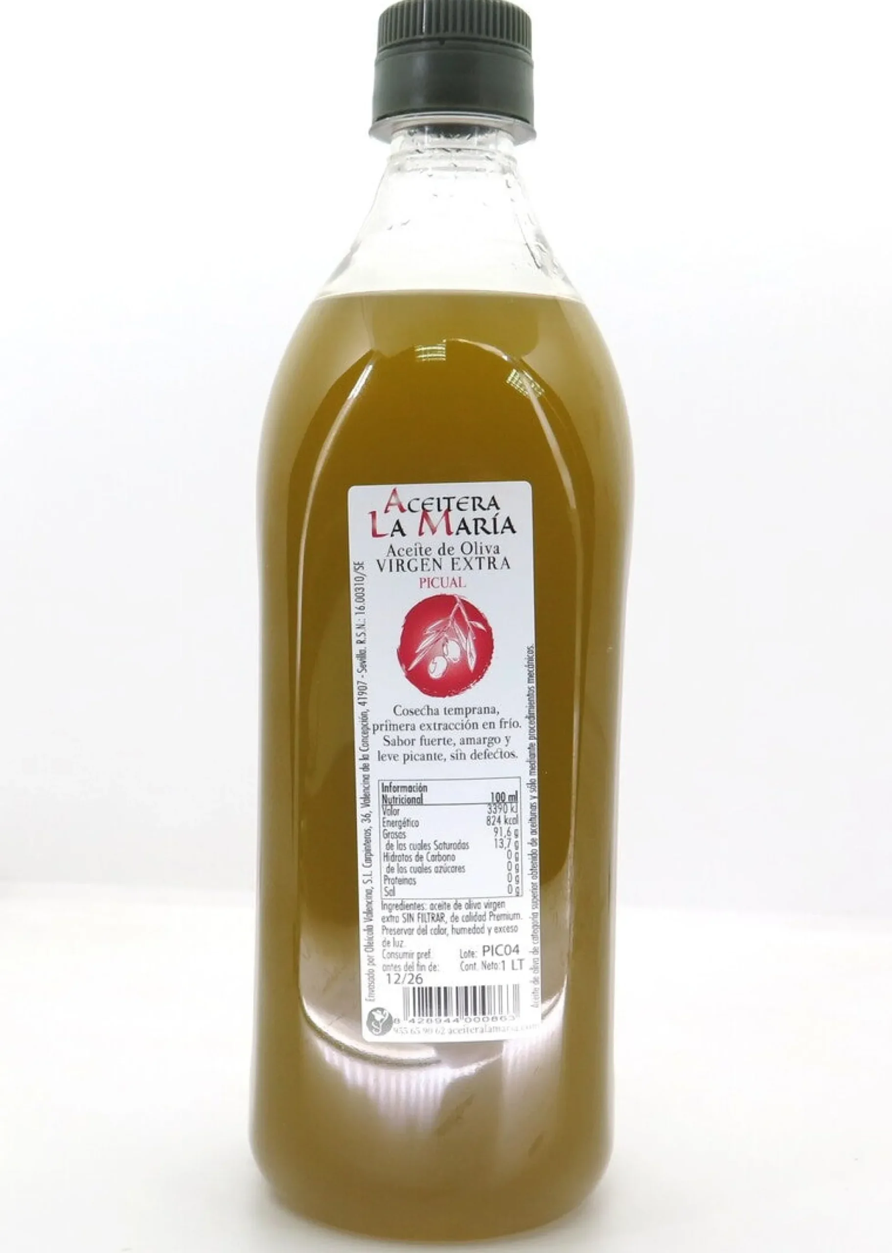 Aceite De Oliva Virgen Extra Picual Cosecha 2025/2026 1l Pet