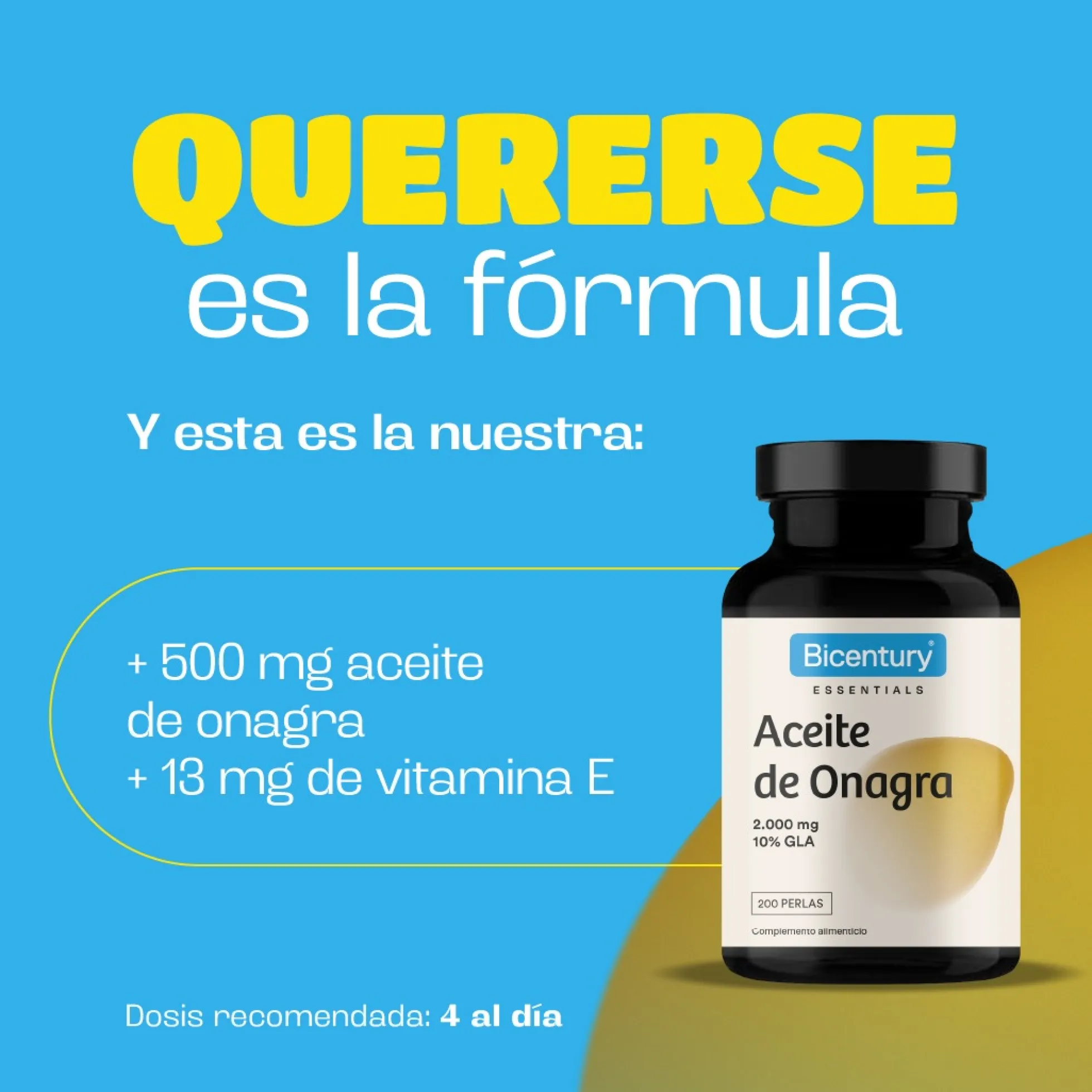 Aceite de Onagra BICENTURY 200 perlas