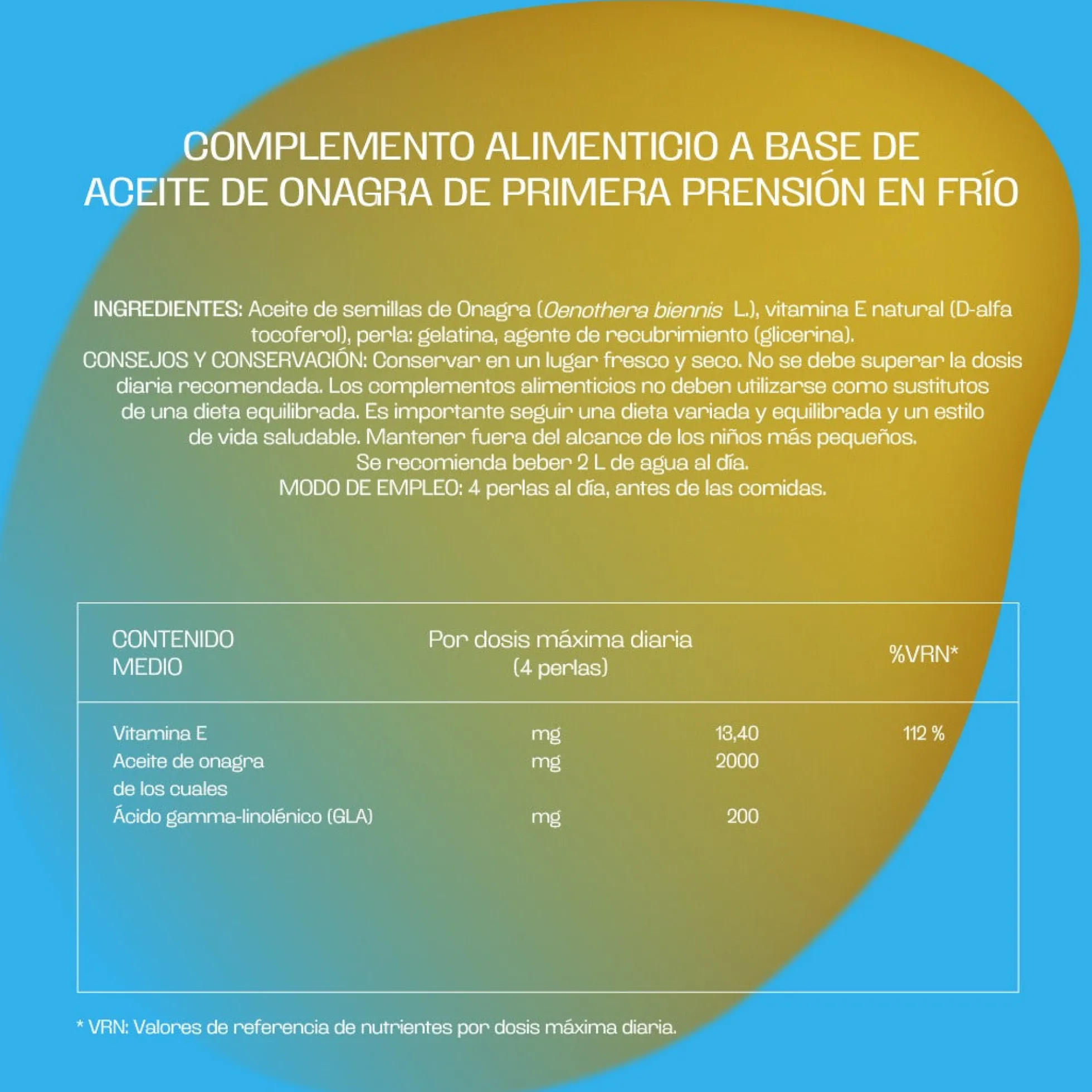 Aceite de Onagra BICENTURY 200 perlas