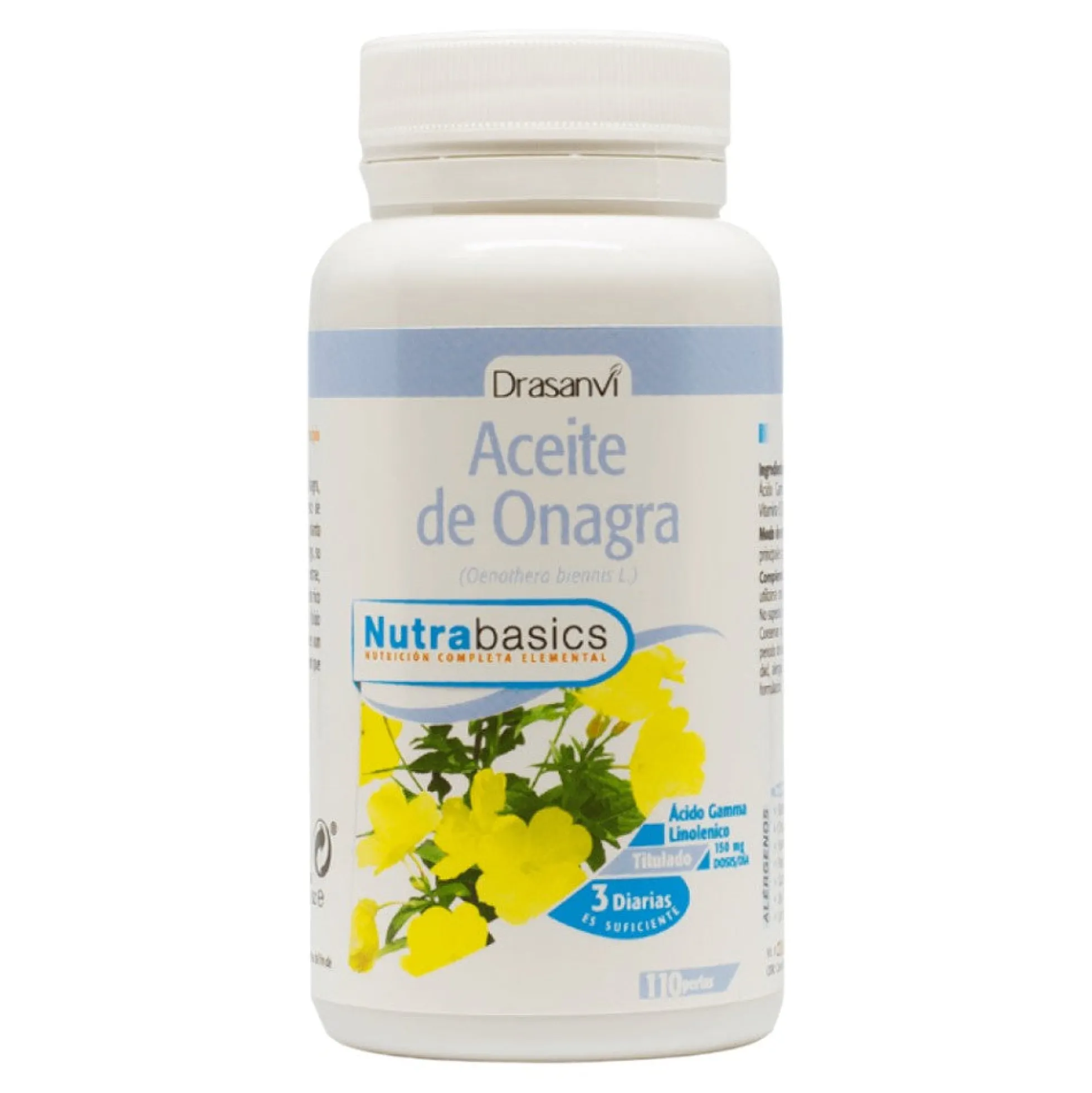 Aceite De Onagra 500 Mg Nutrabasics 110 Perlas