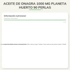 Aceite de Onagra 1000 mg Planeta Huerto 90 perlas