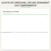 Aceite de orégano, 150 mg Zenement 120 comprimidos