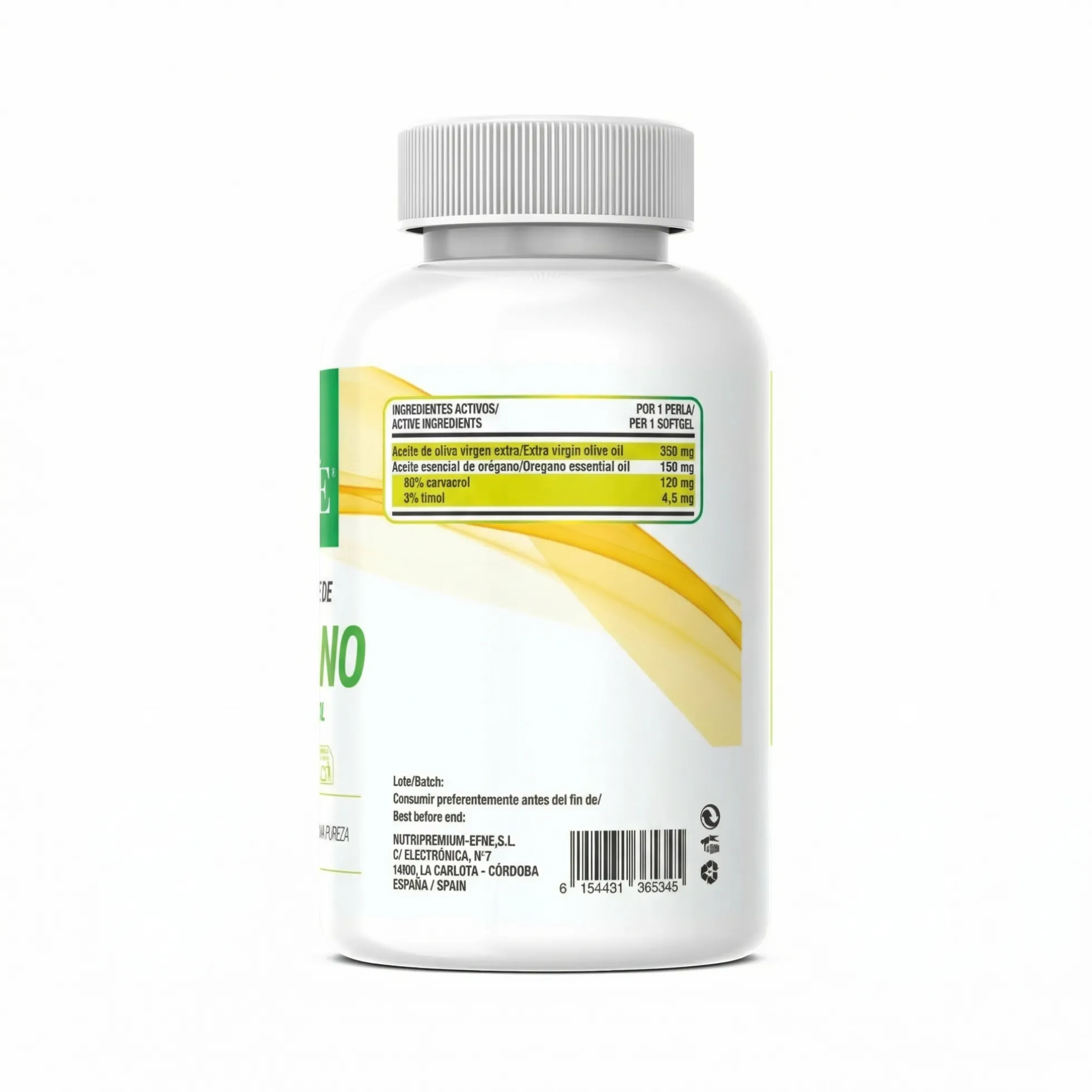 Aceite De Orégano Premium 80% Carvacrol (120 Perlas) - Efne