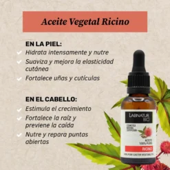 Aceite de Ricino Labnatur Bio 30 ml + Kit Rímel | Pestañas, Cejas, Cabello y Uñas | Nutre y Fortalece | Vegano