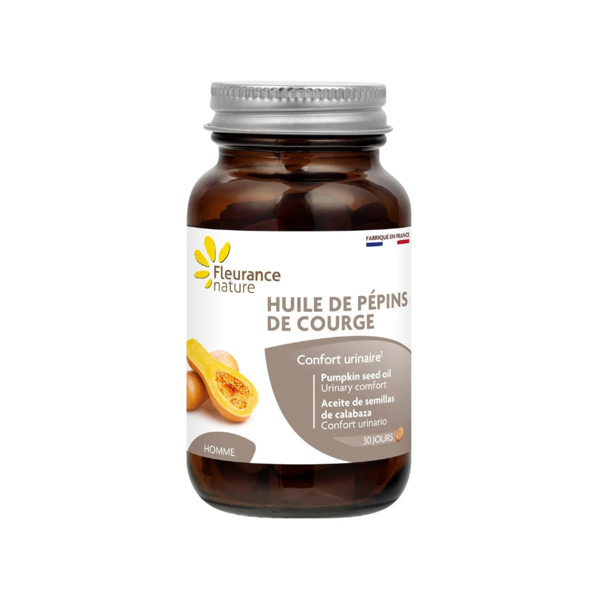 Aceite De Semillas De Calabaza Fleurance Nature 60 Cápsulas