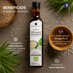 Aceite de Sésamo prensado en frío ECO Planeta Huerto 500 ml
