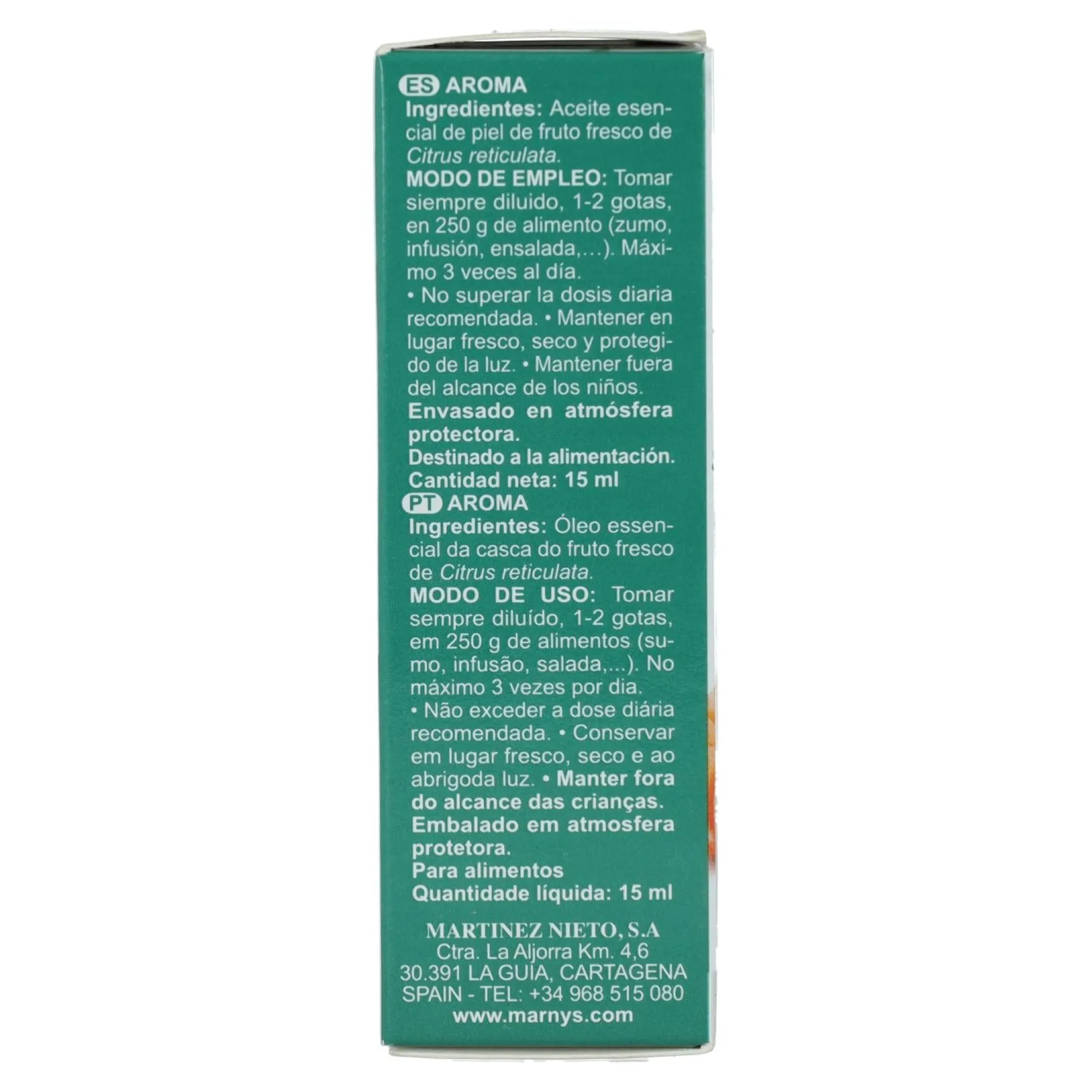 Aceite Es.Aliment. De Mandarina Marnys 15 ml