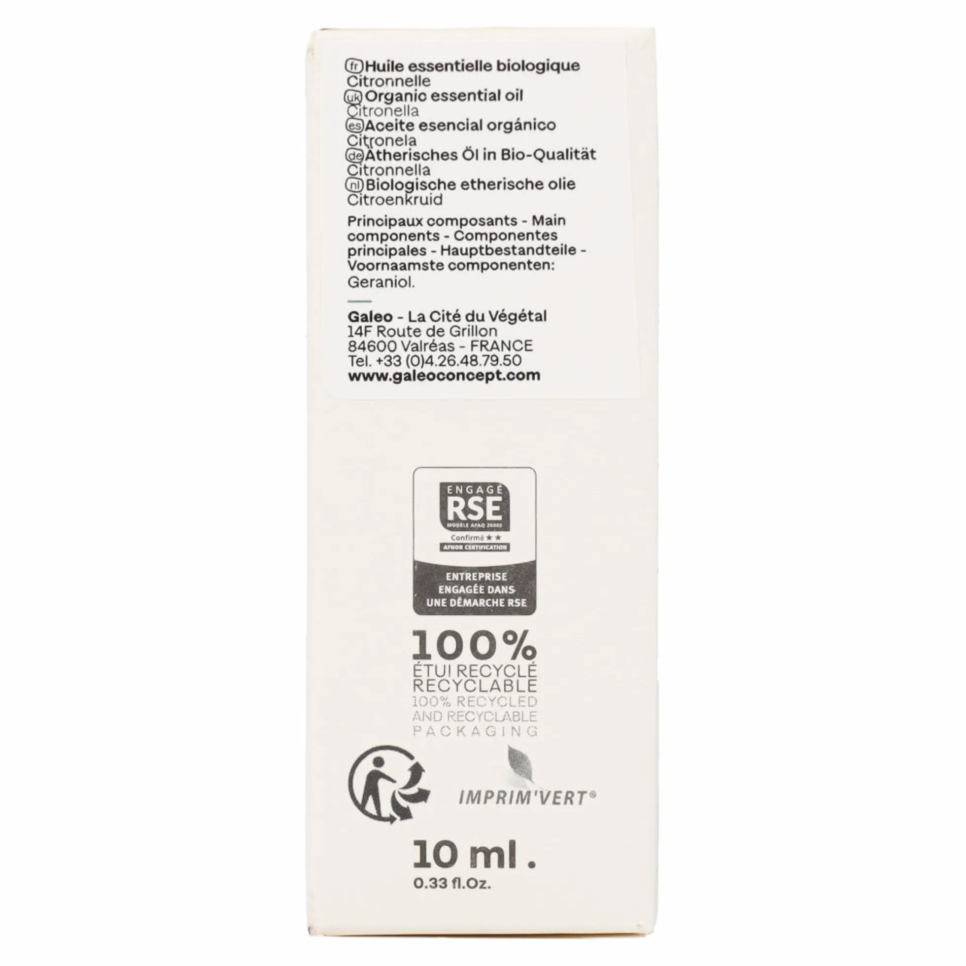 Aceite esencial Citronela BIO Galeo 10 ml