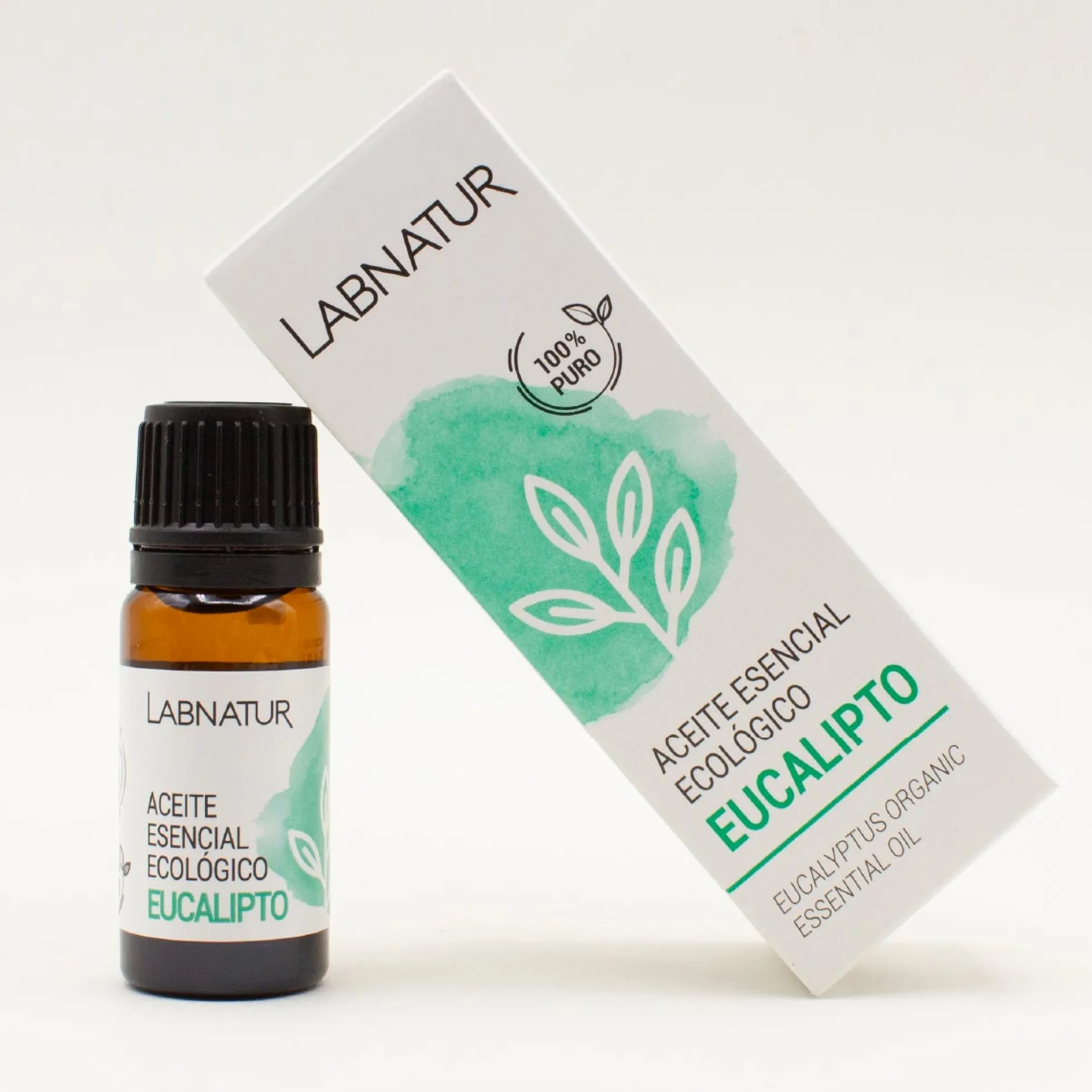 Aceite Esencial de Eucalipto 100% Puro Labnatur 10 ml | Aroma Balsámico | Masajes, Baño y Difusor | Ecológico y Vegano