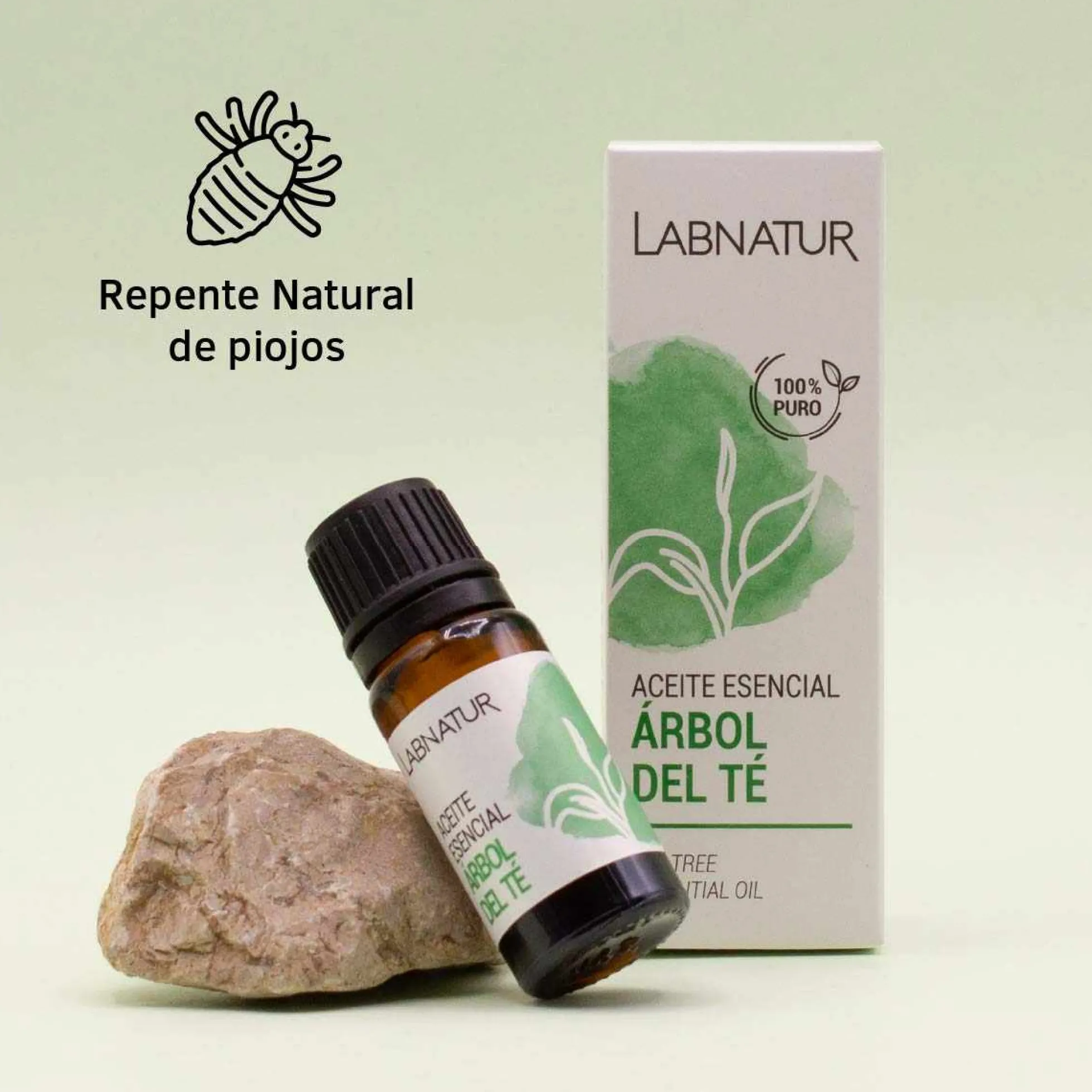 Aceite Esencial de Árbol del Té 100% Puro Labnatur 10 ml | Purificante | Piel, Cabello, Uñas y Pies | Vegano