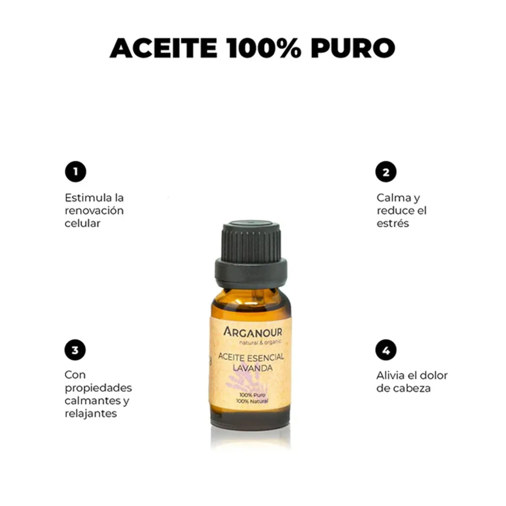 Aceite esencial Lavanda 100% puro Arganour 15 ml