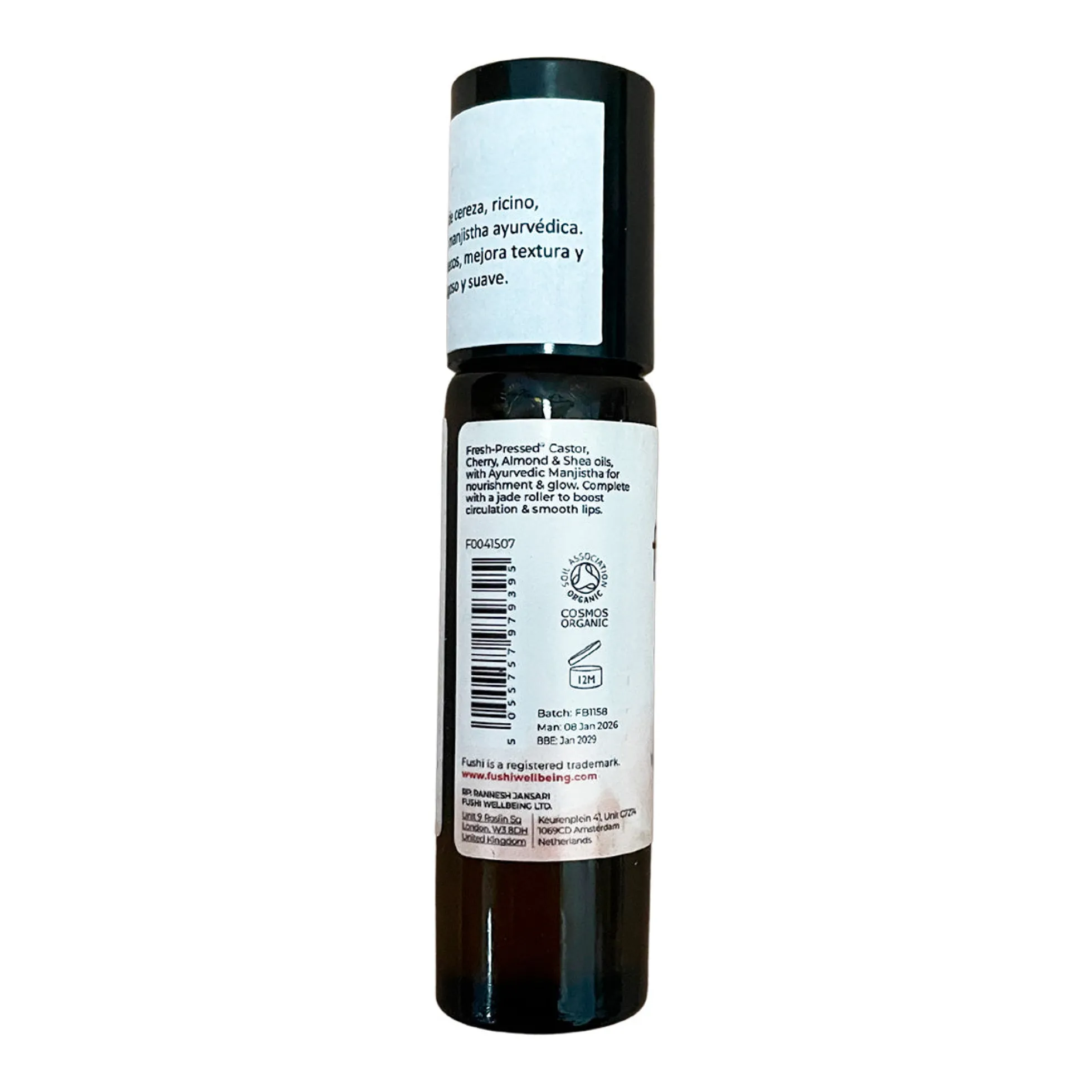 Aceite Labial de Cerezas orgánico Fushi 10ml