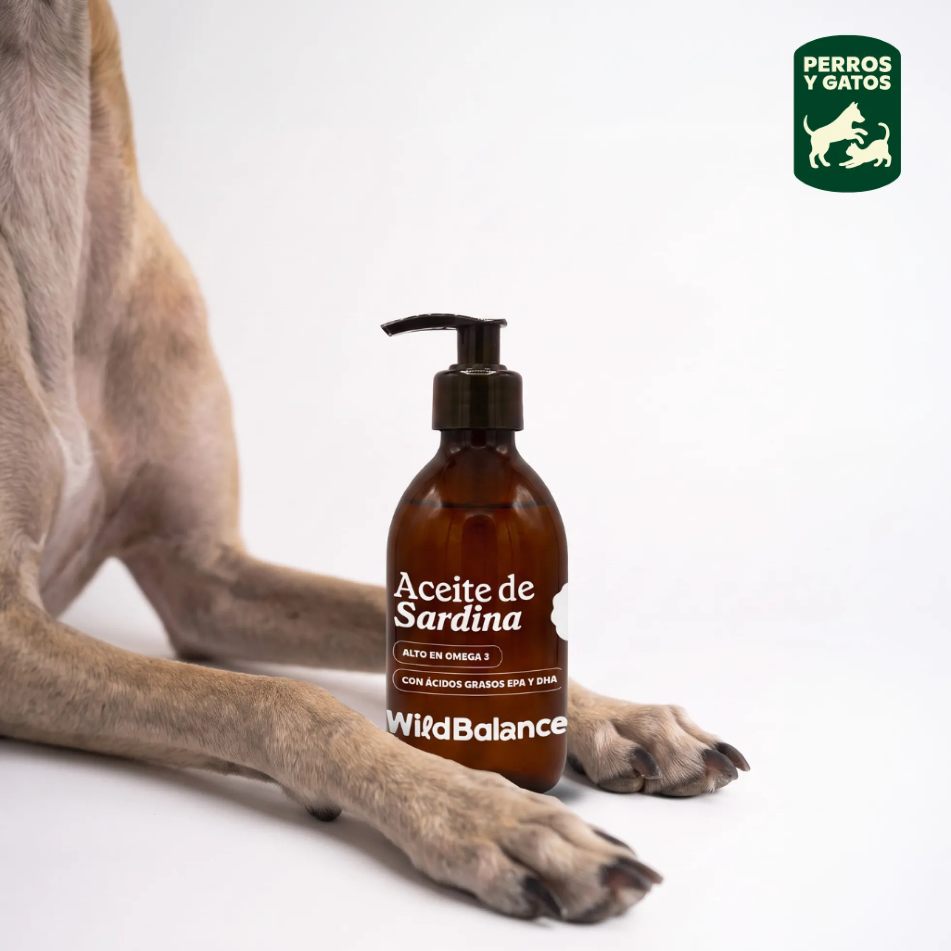 Aceite natural de sardina Wild Balance 250 ml