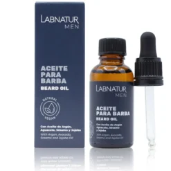 Aceite Natural para Barba Labnatur 30 ml | Argán, Aguacate, Jojoba y Sésamo | Nutre, Suaviza y Acondiciona | Vegano
