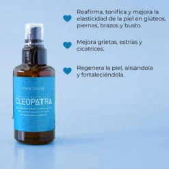 Aceite reafirmante y rejuvenecedor sándalo y vainilla Cleopatra Alma Secret 100 ml