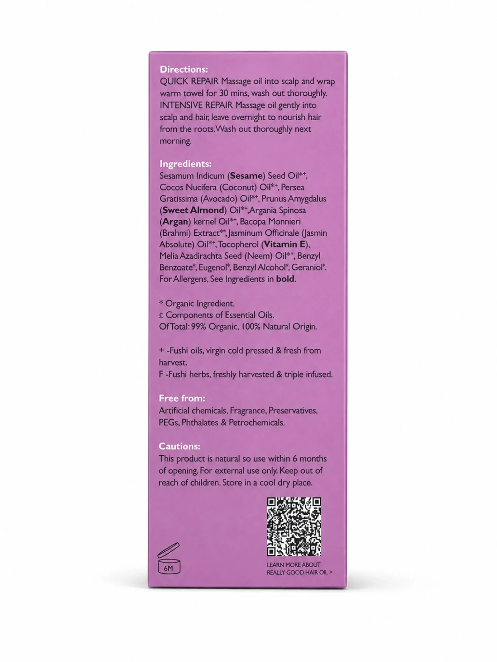 Aceite trataminto Capilar Really Good Fushi 100ml