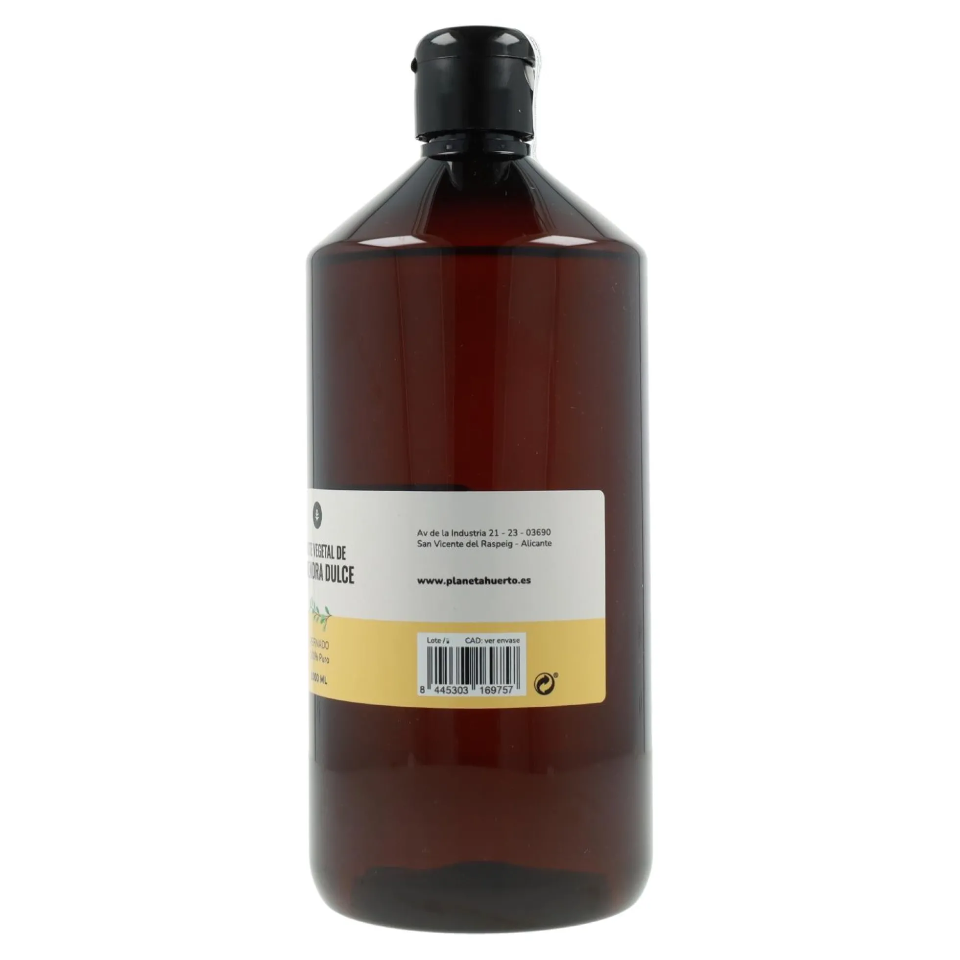 Aceite vegetal de almendras dulces Planeta Huerto 1 L