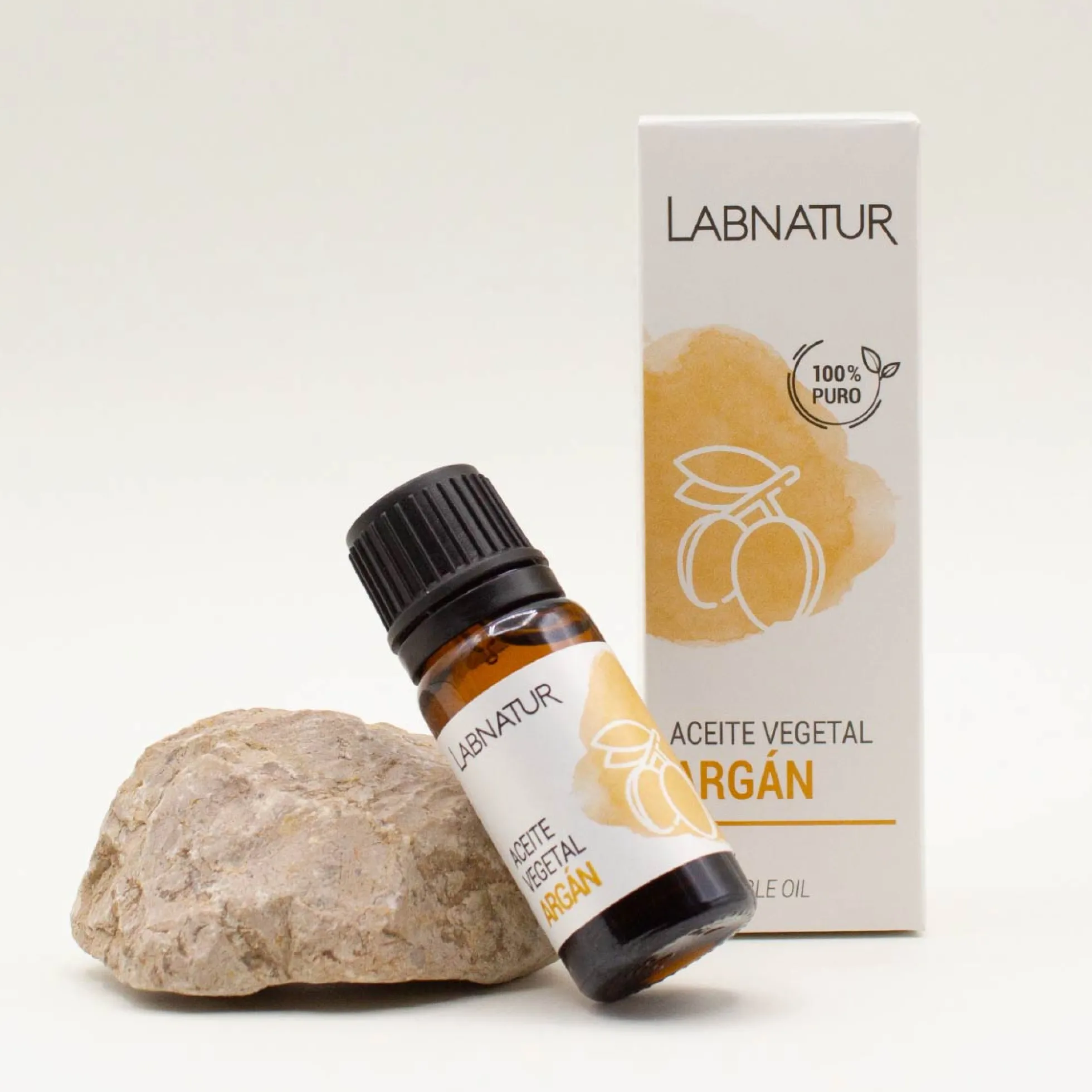Aceite Vegetal de Argán 100% Puro Labnatur 10 ml | Nutre y Suaviza | Rostro, Cabello, Barba y Uñas | Vegano