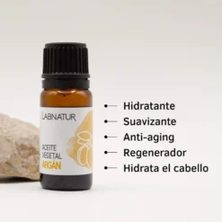 Aceite Vegetal de Argán 100% Puro Labnatur 10 ml | Nutre y Suaviza | Rostro, Cabello, Barba y Uñas | Vegano