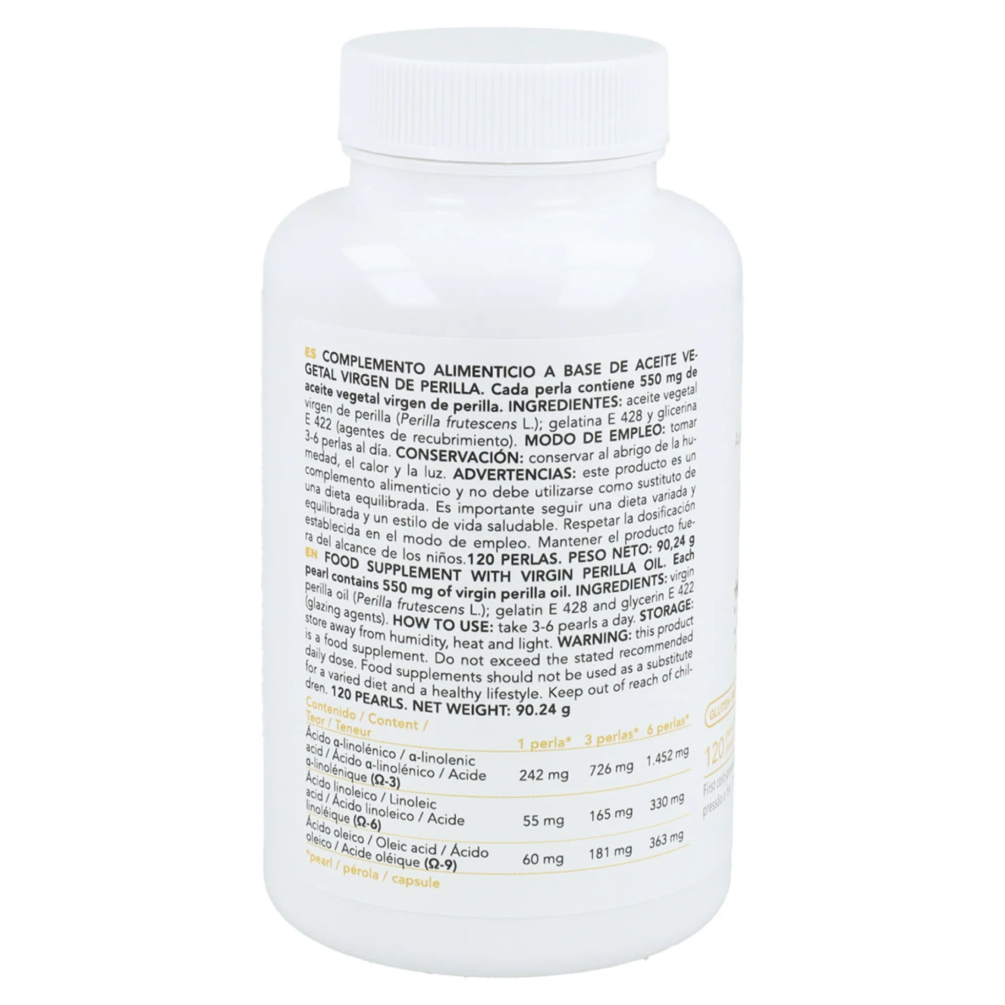 Aceite Vegetal de Perilla Intersa 120 perlas