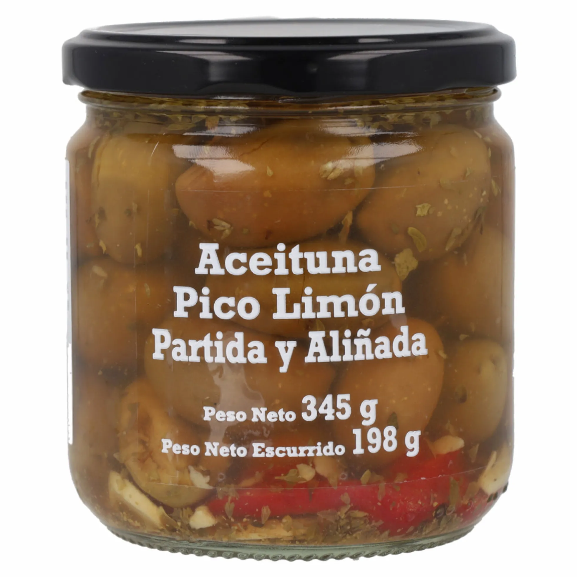 Aceituna Pico Limón partida Aceitunas Losada 345 g