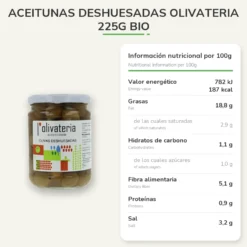 Aceitunas Deshuesadas Olivateria 225G Bio