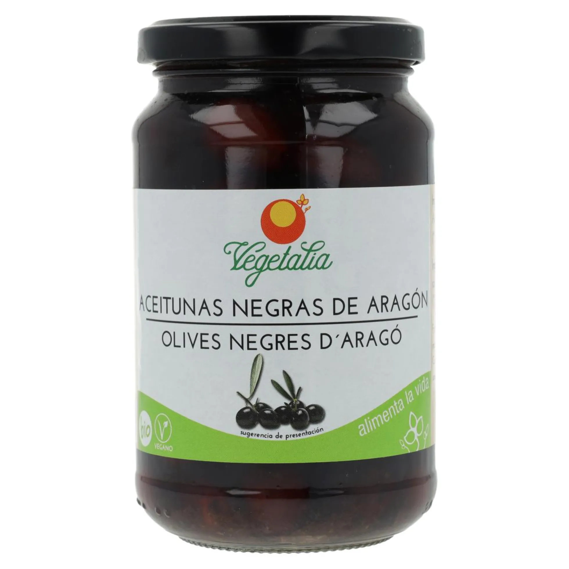Aceitunas negras de Aragón Vegetalia 220g