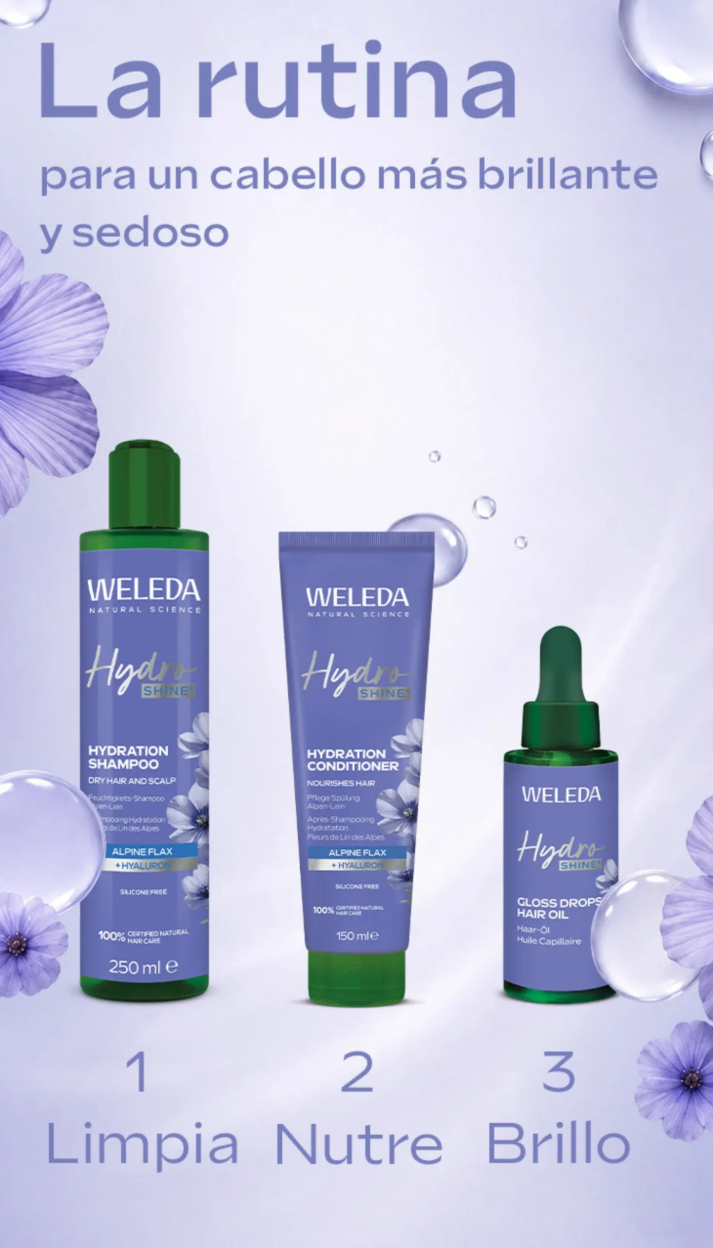 Acondicionador Hidratante HydroShine Weleda 150ml