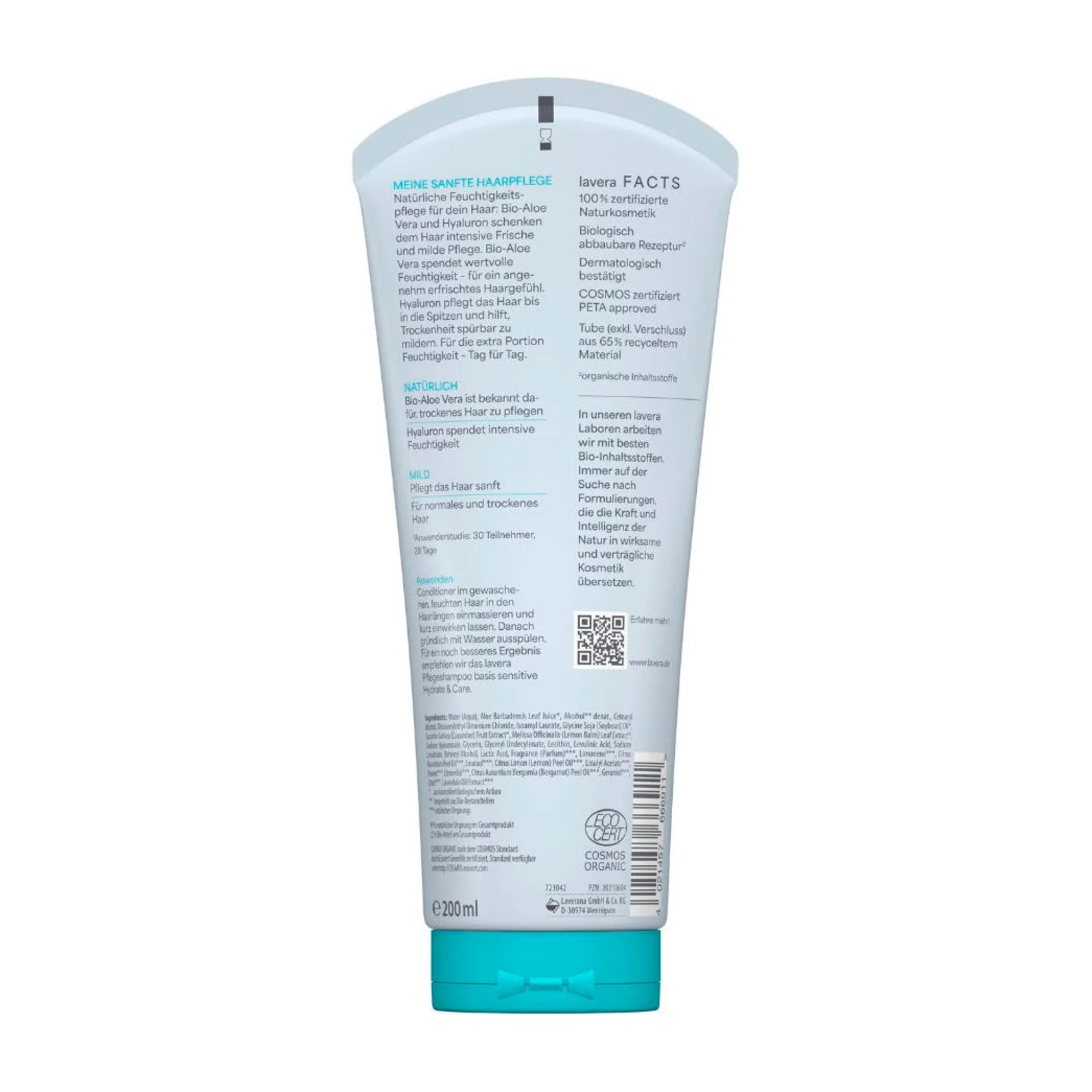 Acondicionador hidrata y cuida Basis sensitive Lavera 200 ml