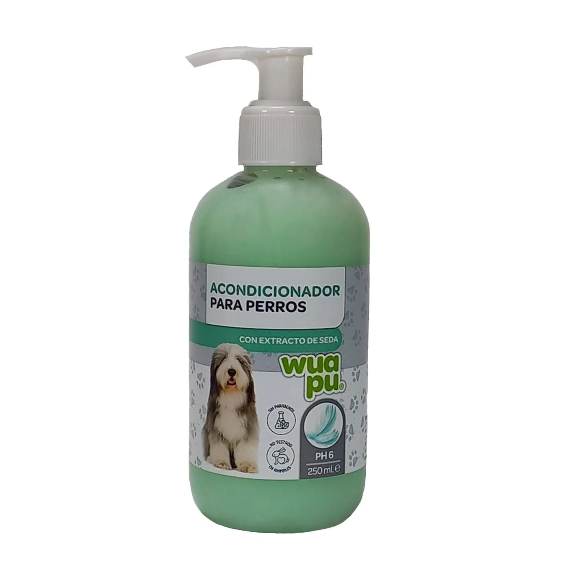 Acondicionador Para Perro De Manto Largo Y Espeso Wuapu Sin Parabenos, Ph6. Envase De 250ml