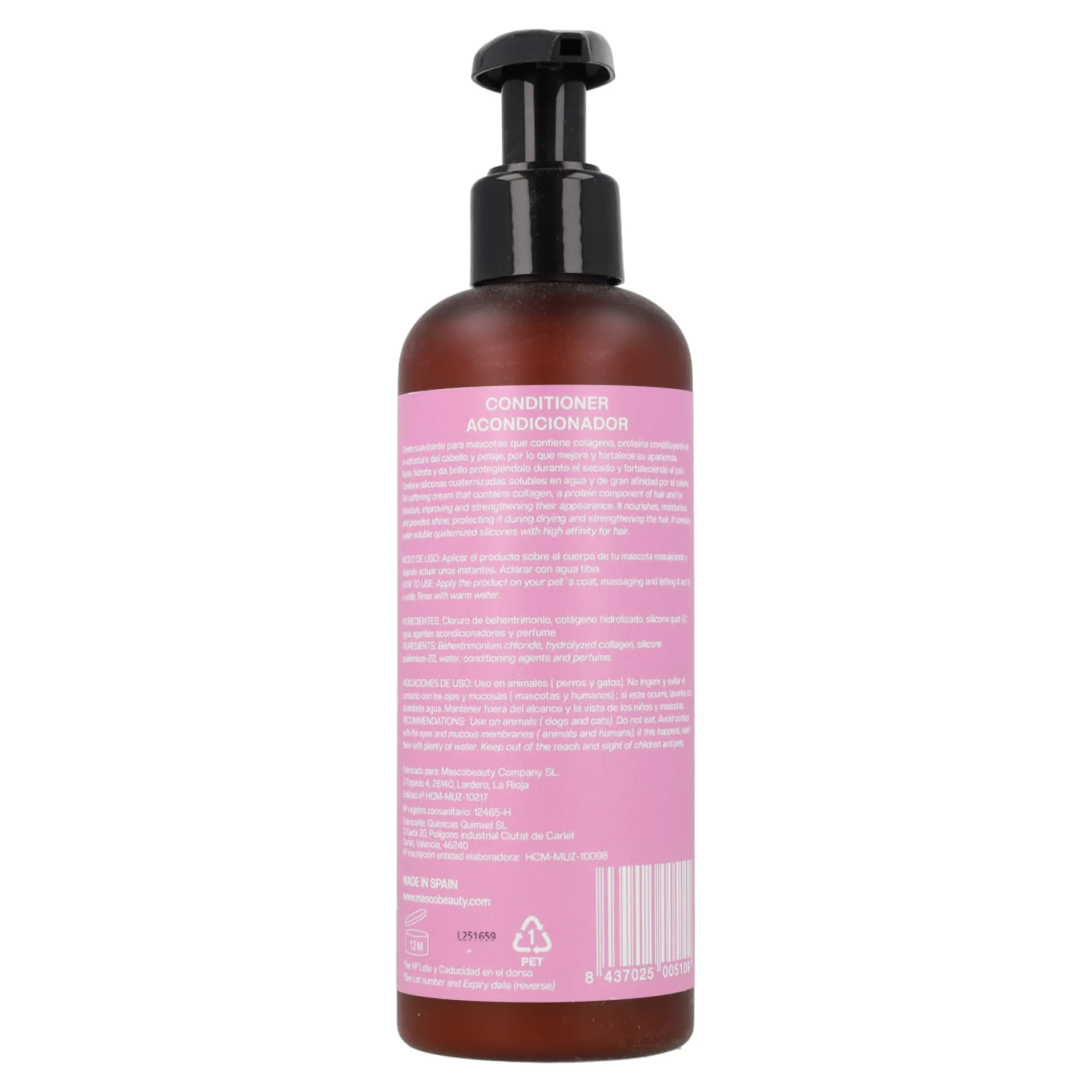 Acondicionador para perros con colágeno Masco Beauty 250 ml