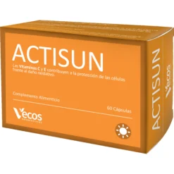 Actisun Vecos 60 Cápsulas | Protección Solar Y Cuidado De La Piel | Betacaroteno, Licopeno Y Antioxidantes