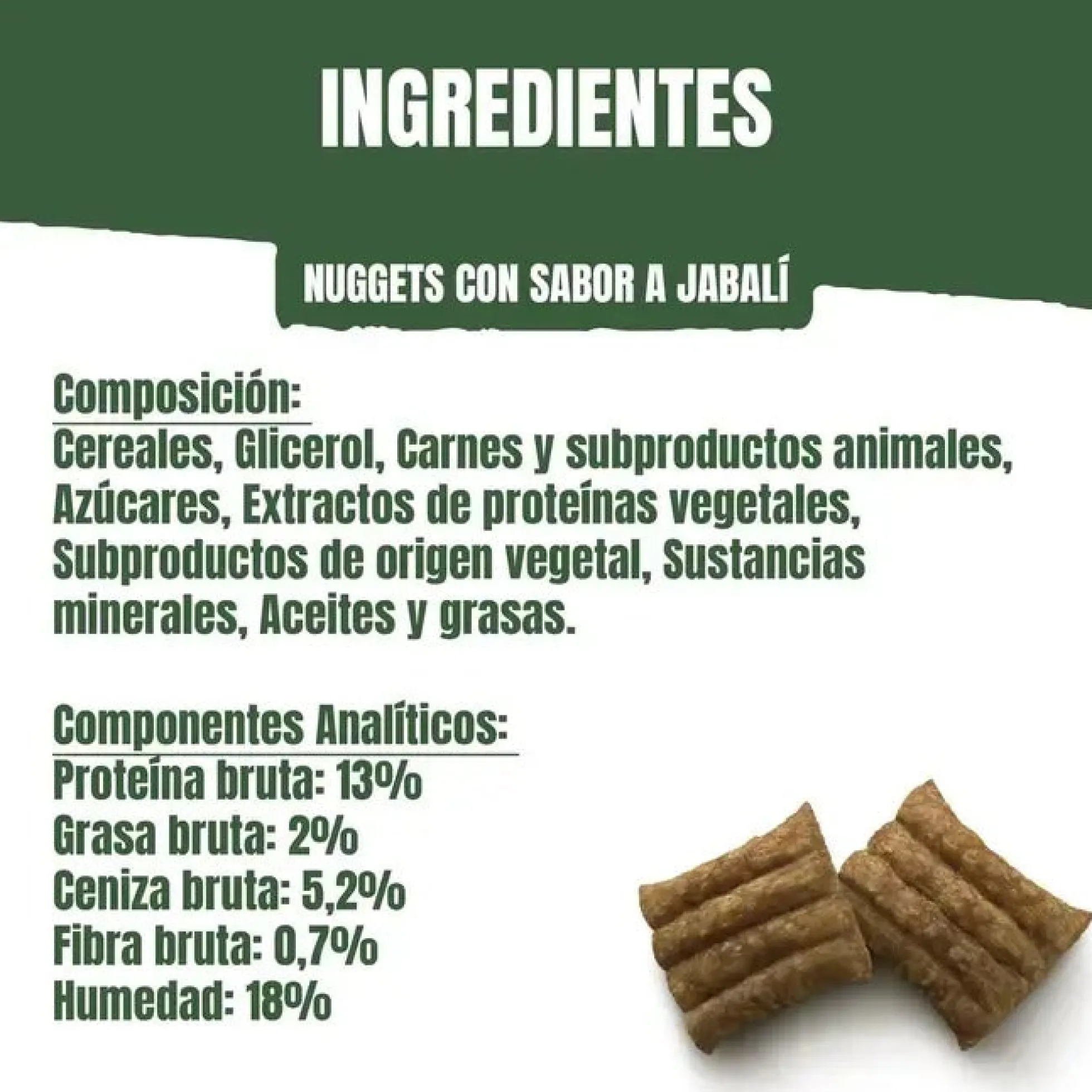 AdVenturos Nuggets Jabalí salvaje 90 g