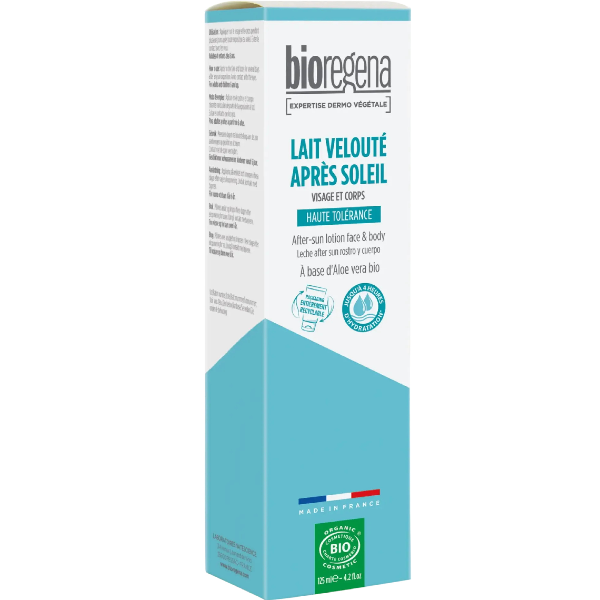 After Sun BIO Hipoalergénico Bioregena, 125 ml