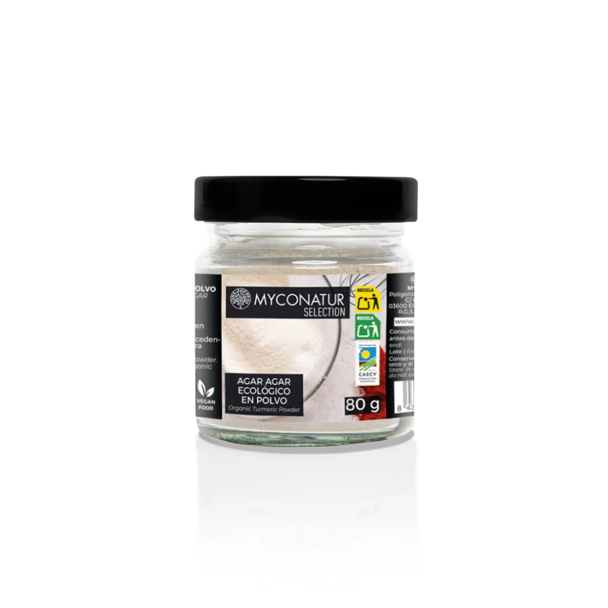 Agar Agar Ecológico En Polvo Myconatur 80g