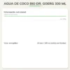 Agua de coco Bio Dr. Goerg 330 ml