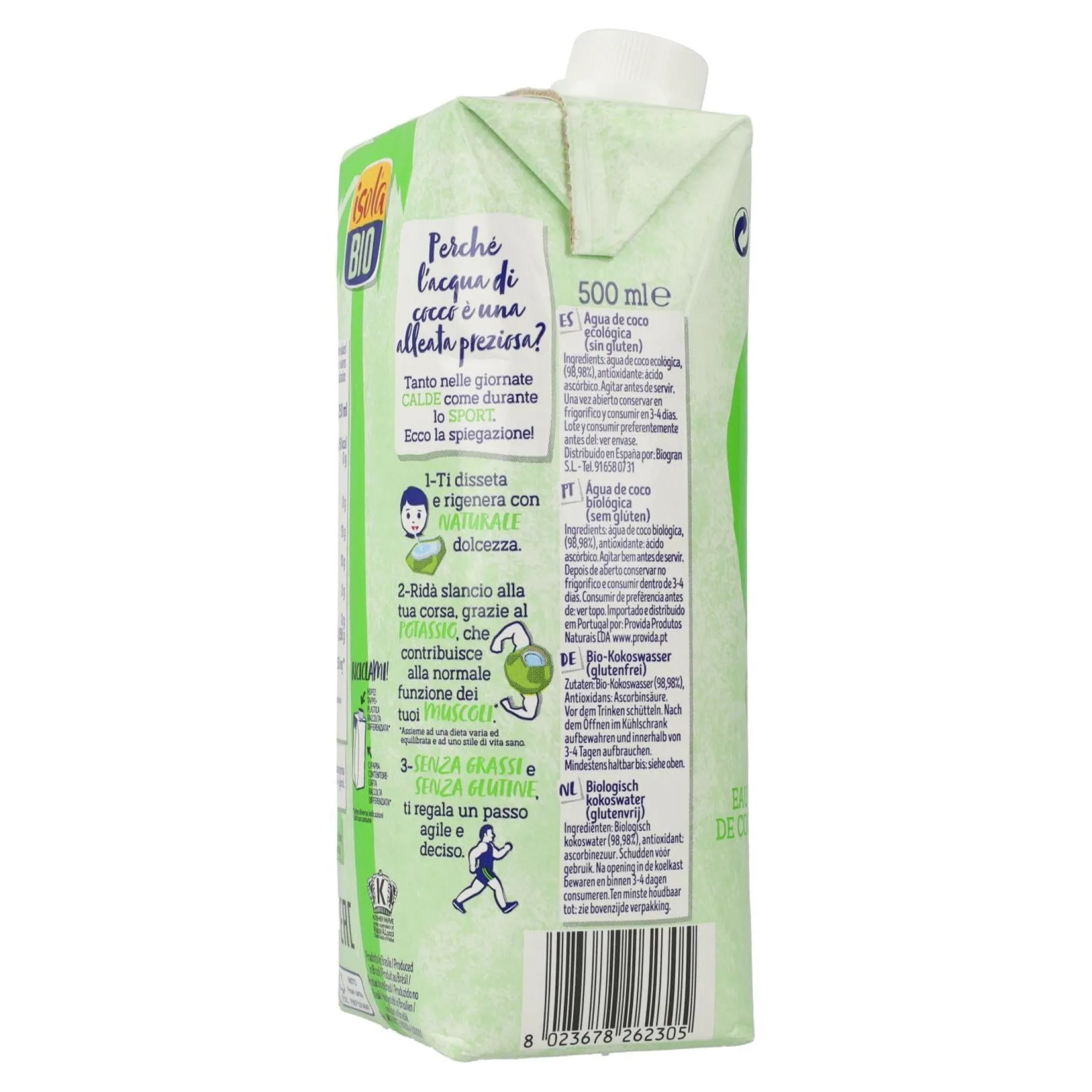 Agua de Coco BIO Isola Bio 500 ml