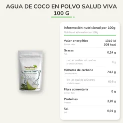 Agua de coco en polvo Salud Viva 100 g