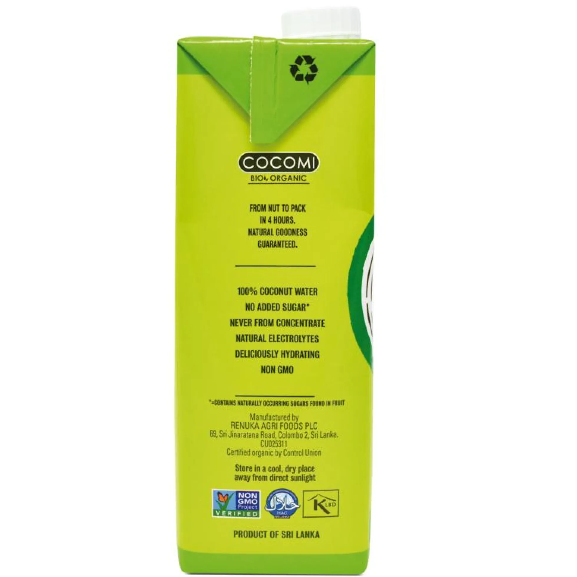 Agua de Coco Natural Cocomi Bio 1 L