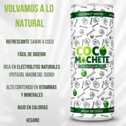 Agua De Coco Natural 100%, Pack 24 Latas X 310 Ml