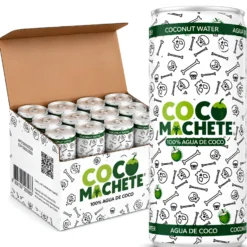 Agua De Coco Natural 100%, Pack 12 Latas X 310 Ml