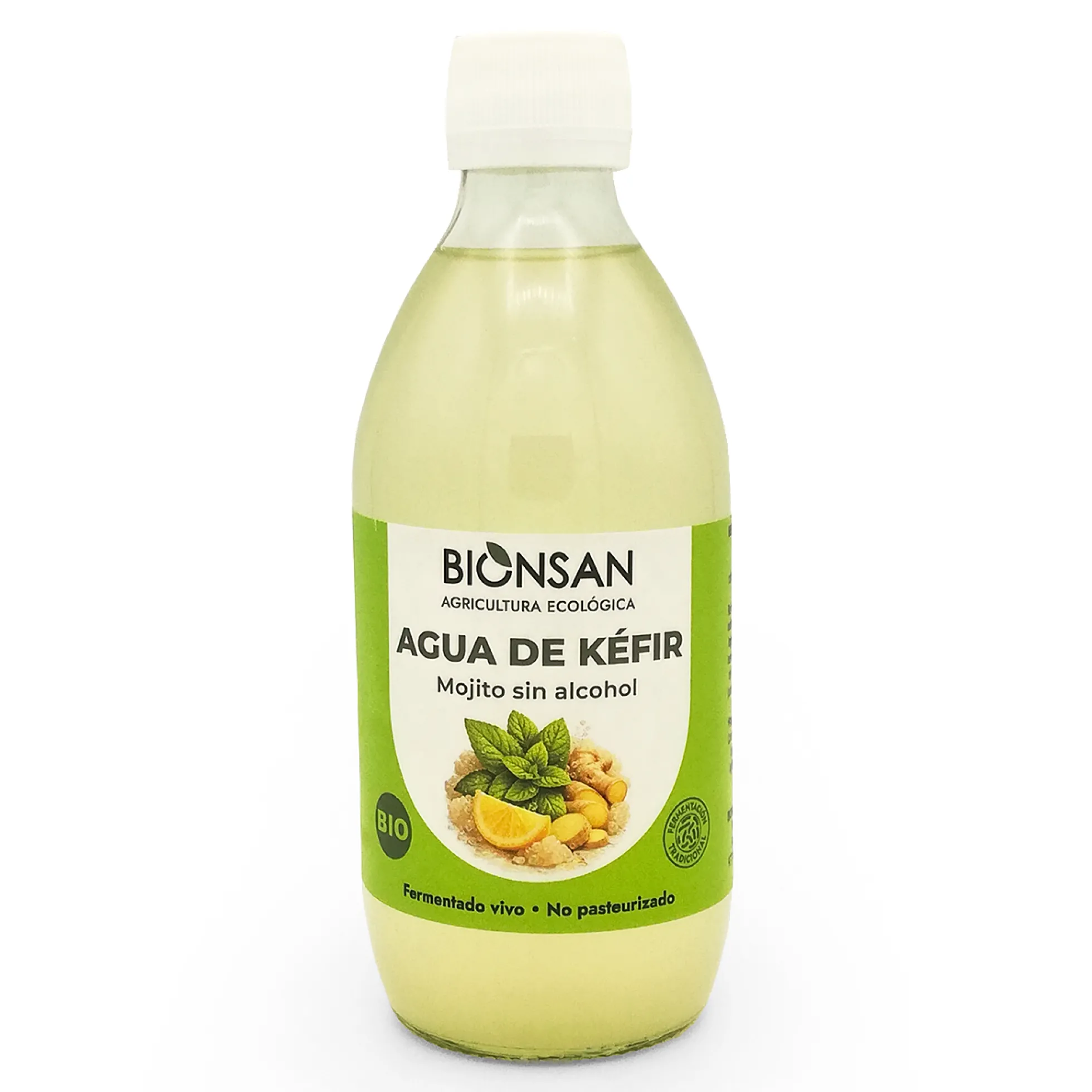 Agua De Kefir Mojito Sin Alcohol Eco Bionsan 33cl