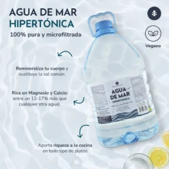 Agua de Mar Hipertónica Garrafa Planeta Huerto 5 L