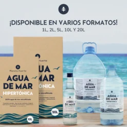Agua de Mar Hipertónica Garrafa Planeta Huerto 2 L
