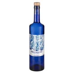 Agua De Mar Hipertónica Vidrio Azul Aquamarina 750 m.
