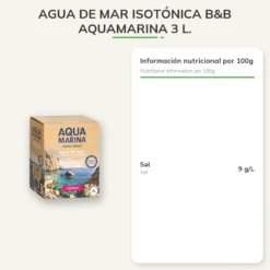 Agua De Mar Isotónica B&B Aquamarina 3 L.