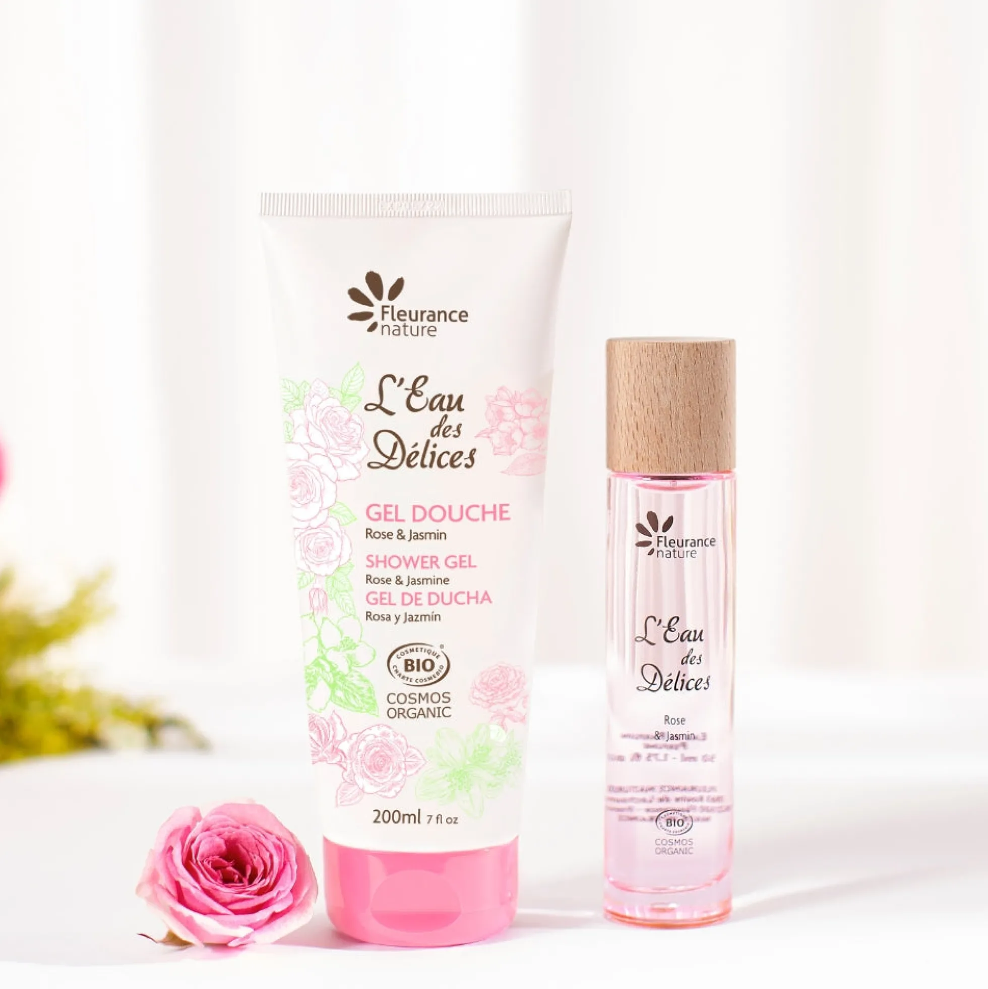 Agua De Perfume Rosa Y Jazmín Fleurance Nature 50ml