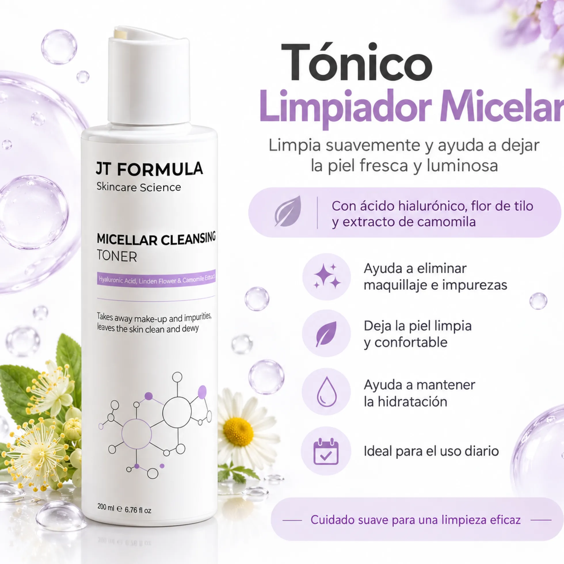 Agua Micelar Limpiadora