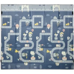 Aiyaplay Alfombra Bebé Acolchada Plegable Reversible Laterales Abatibles